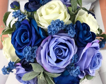 Royal Blue Wedding Bouquets Fashion Dresses